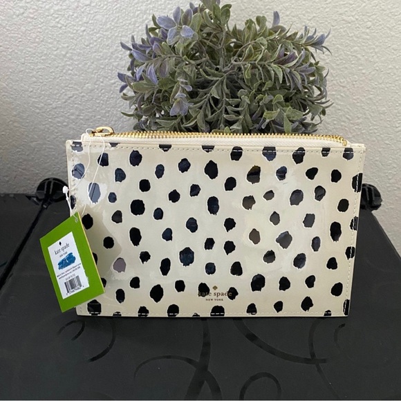 Kate Spade Flamingo Dot Pouch NWT - Picture 1 of 3